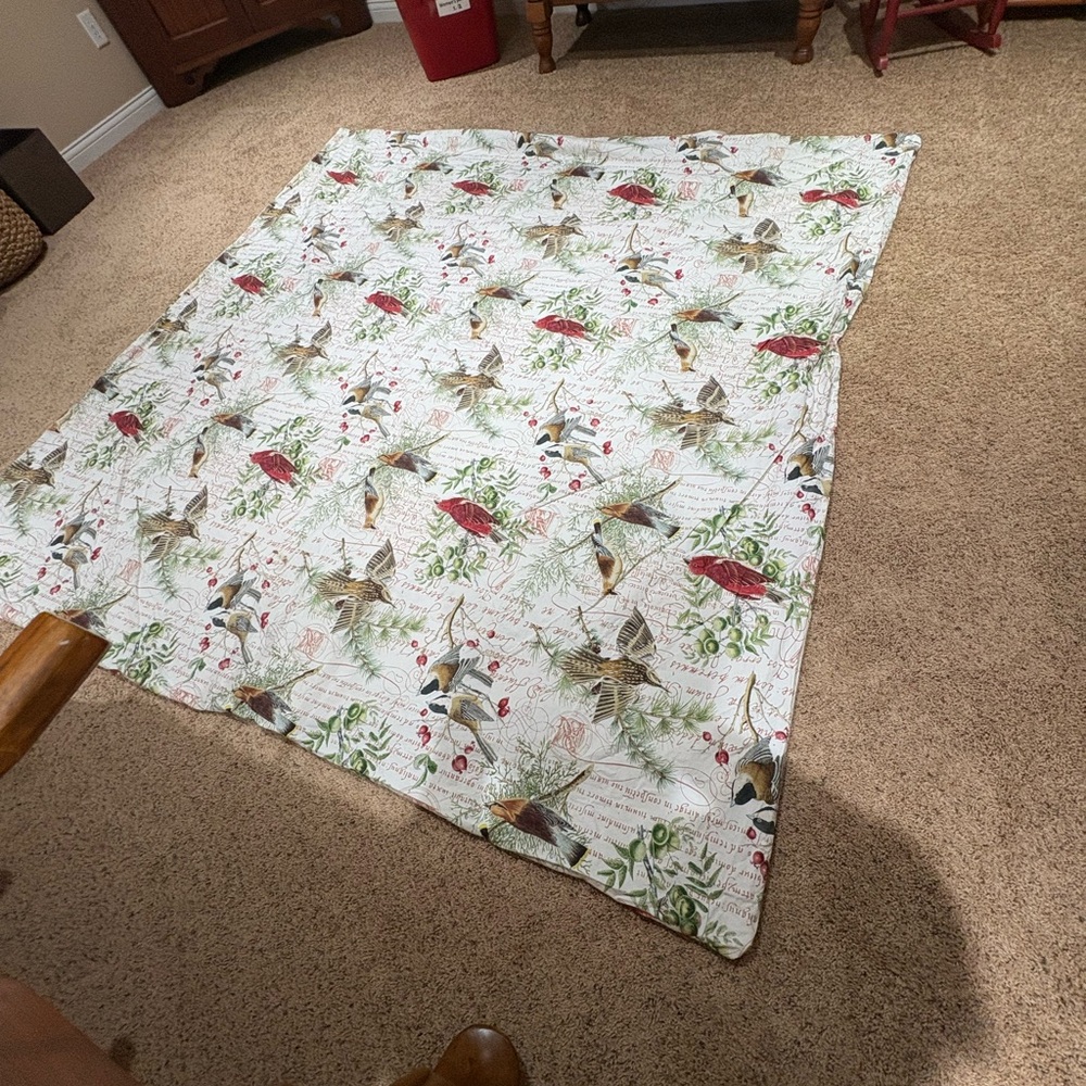 Pottery Barn Winter Bird Full Queen Duvet Cover - Picture 4 of 7